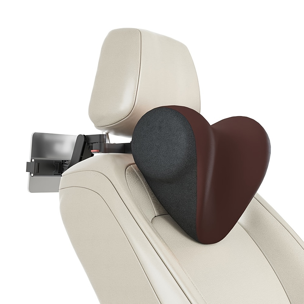 Multi-function Adjustable Car Neck Headrest w/ Phone Holder for