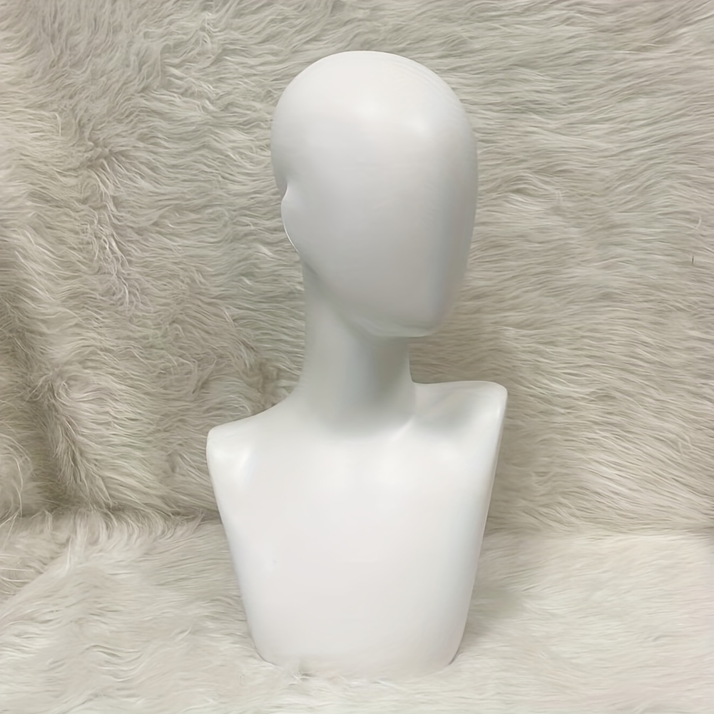Male Styrofoam Head Man Mannequin Manikin Foam Heads Wig Holder Hats Glasses Display Stand, Size: One size, Beige
