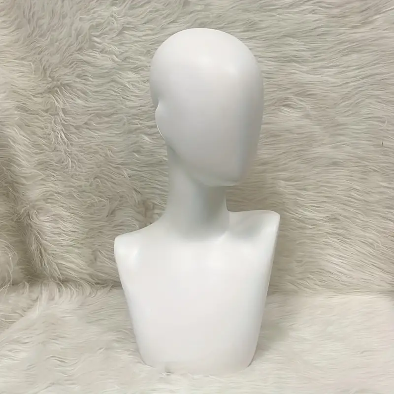 Female Wig Stand Mannequin With Shoulder Manikin Head Bust Stand