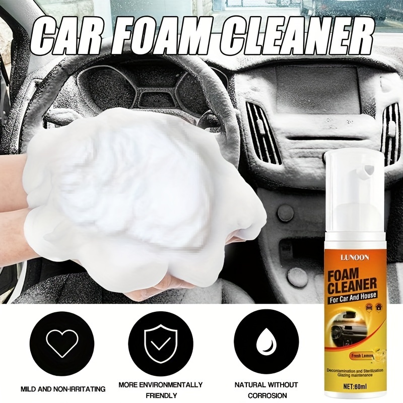 Year Sale-Car Magic Foam Cleaner, Multi Purpose Foam Cleaner Spray for Car,  Magic Foam Cleaner Spray All Purpose (60ML 3Pcs)