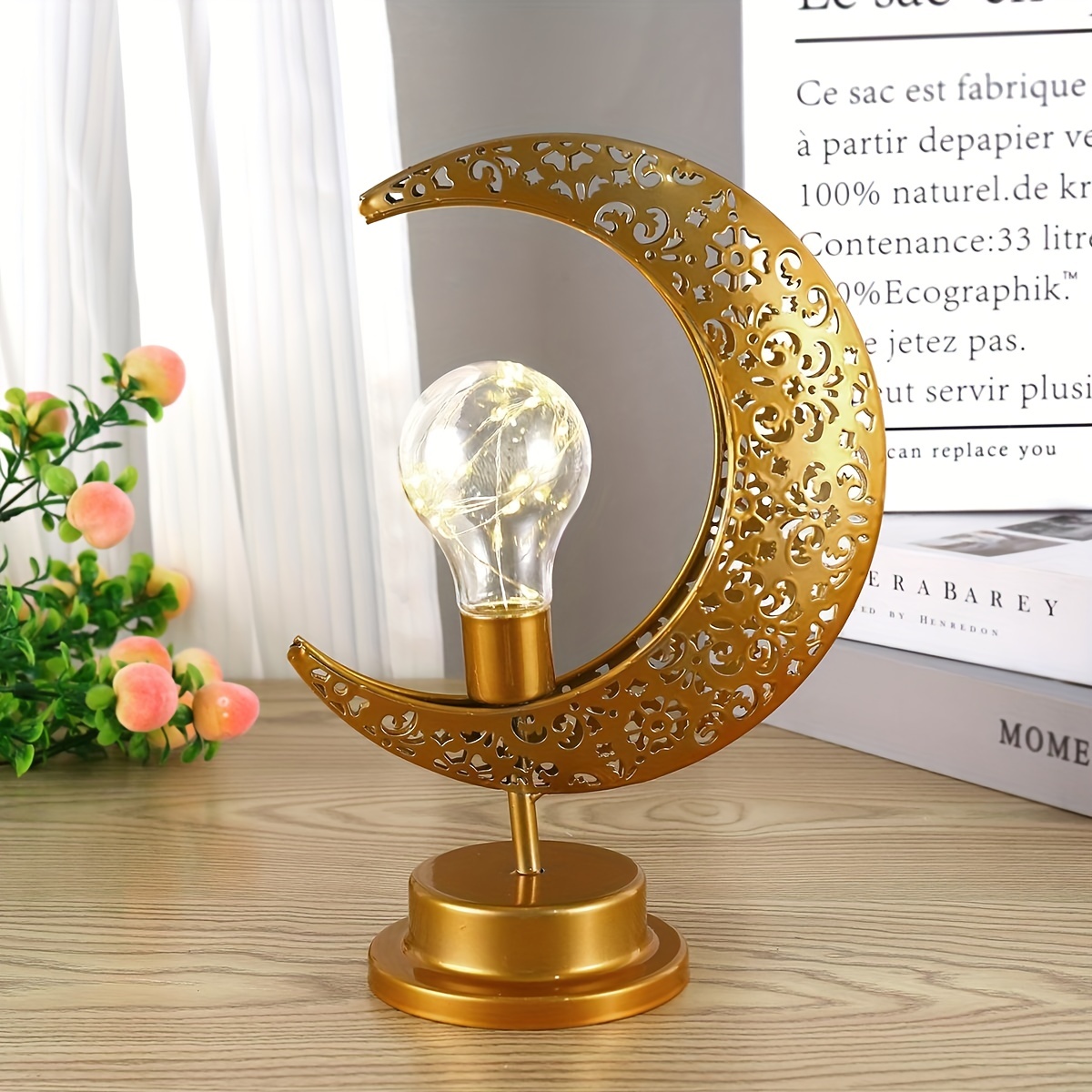 Acheter Lampe Led en forme de lune dorée pour la maison