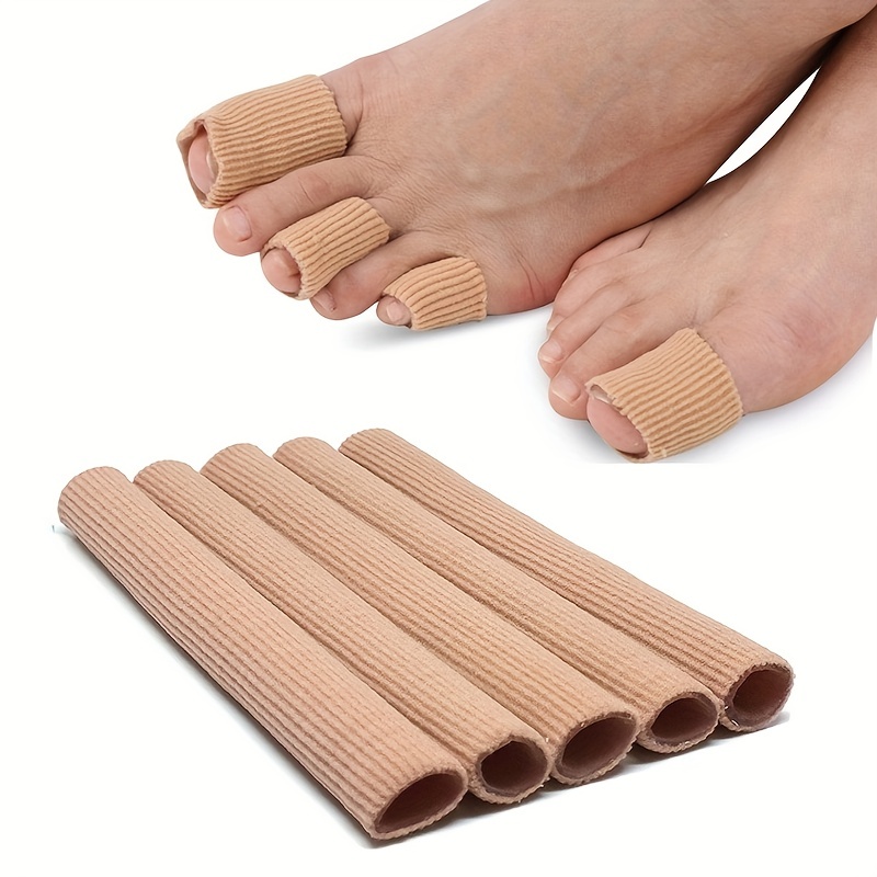 Protector de dedos de los pies, protectores de dedos de gel, fundas de  silicona transpirables antifricción para los dedos de los pies, protectores  de