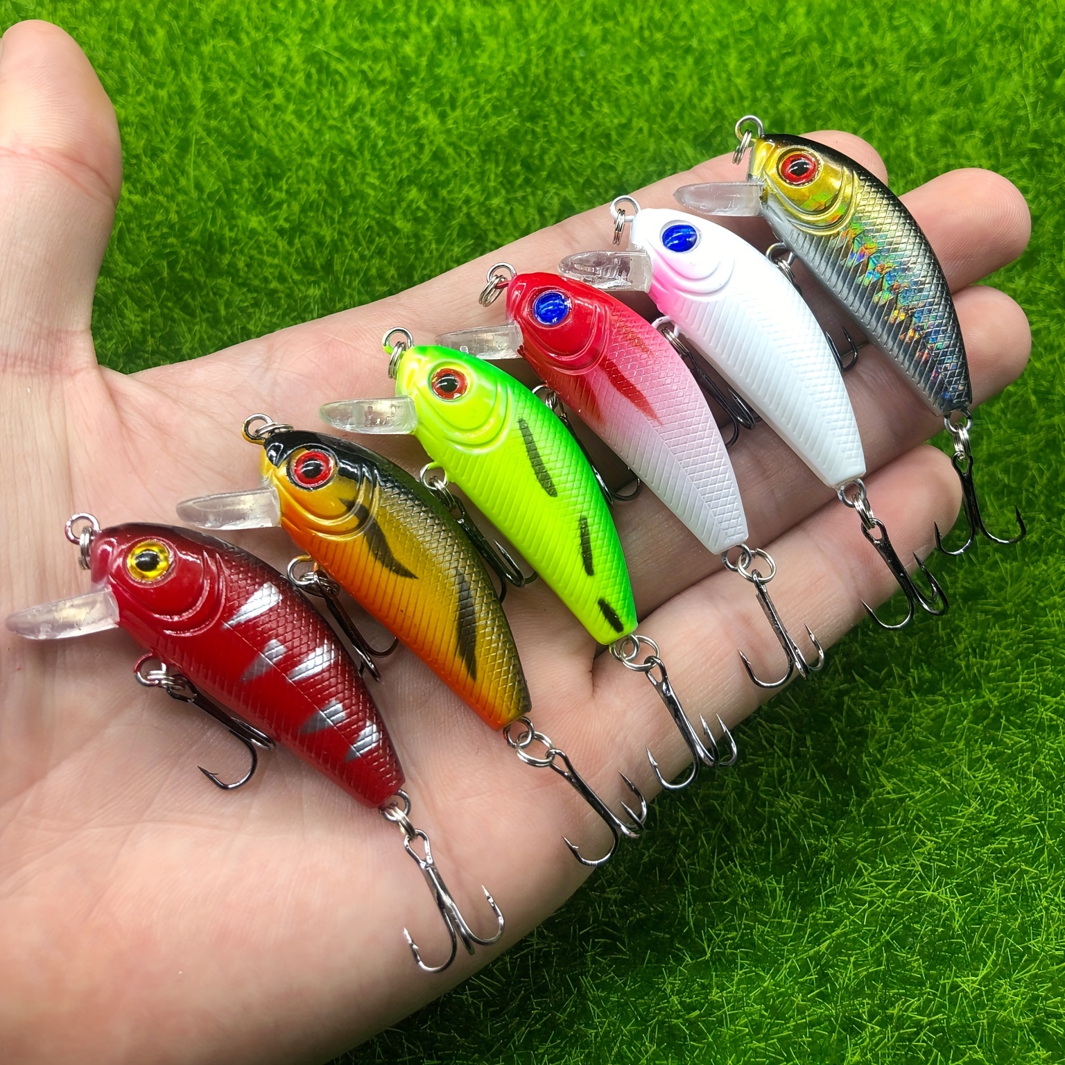 Mini Sinking Minnow Fishing Lures Artificial Plastic Hard - Temu