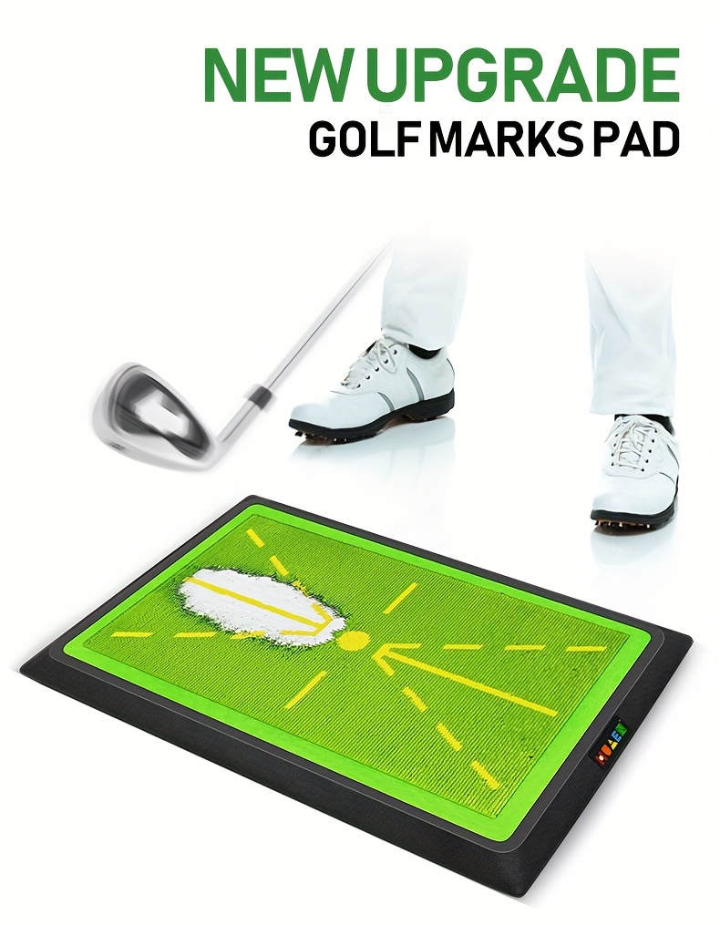 1pc golf training mat for swing detection batting golf trace detection golf swing practice pads details 0