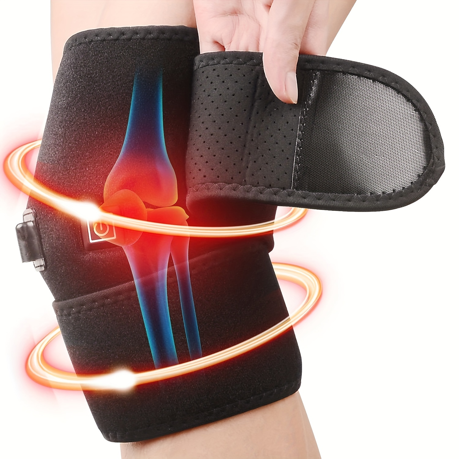 MoveHeat™ Portable Cordless Heated Knee Brace Wrap – Comfytemp