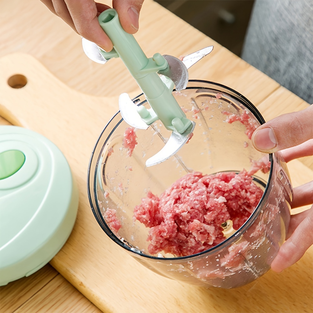 Green Household Manual Meat Blender Kitchen Mashed Garlic - Temu