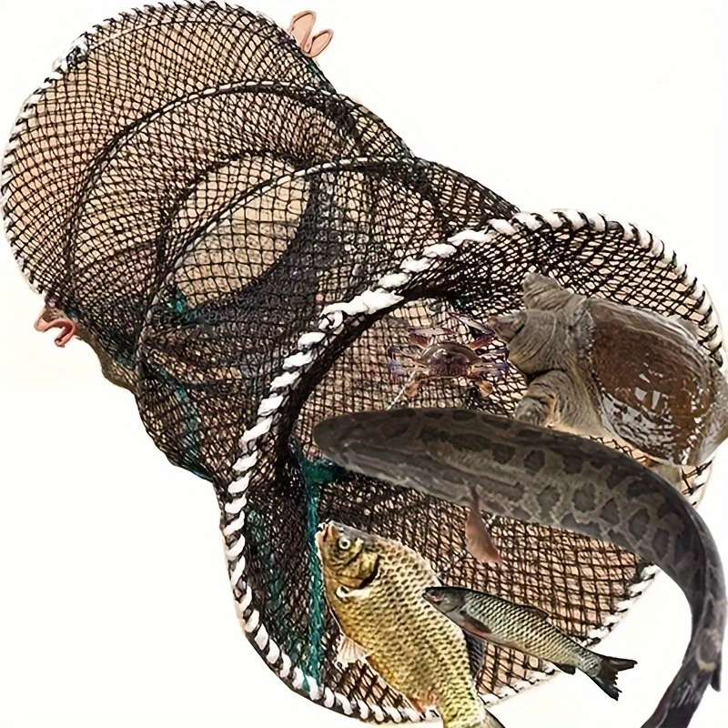 Foldable Spring Fishing Cage Automatic Opening Crab Net