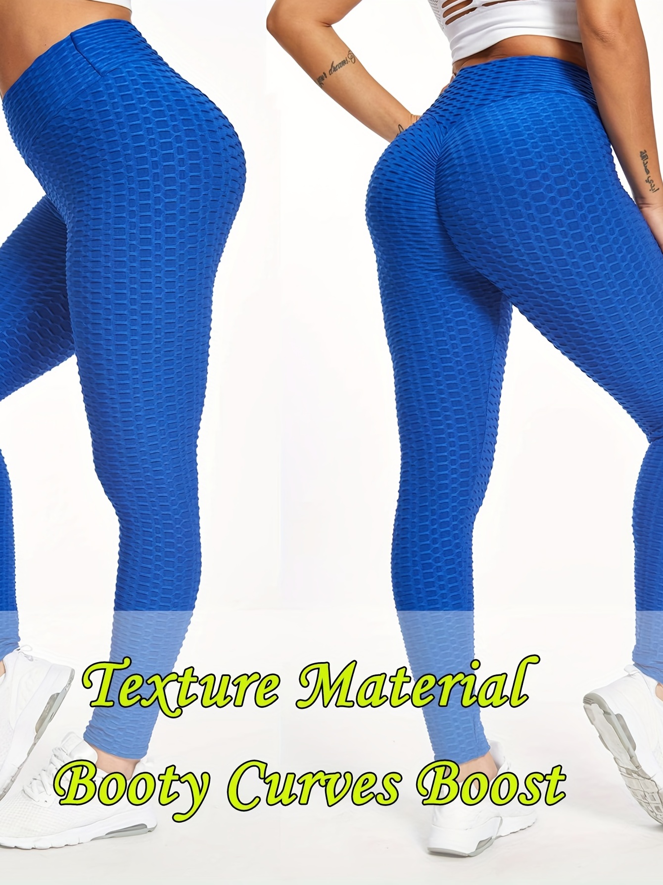 Leggings Push-Up taille haute pour femmes, pantalon de sport, de sport,  d'entrainement, de Compression texturée