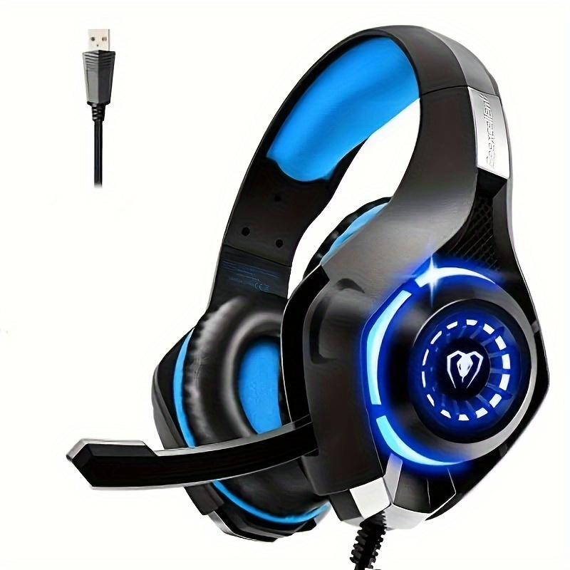 Gaming Headset for PS5 PS4 PC, Gaming Headphones with Noise Cancelling Mic,  Wired Gamer Headsets for Computer Laptop Mac Nintendo NES Games