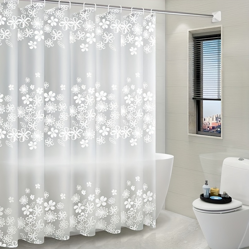 Cortina de ducha transparente impermeable, revestimiento de ducha de  plástico ligero PEVA, cortina de ducha de baño, 180cm x 180cm, transparente,  w