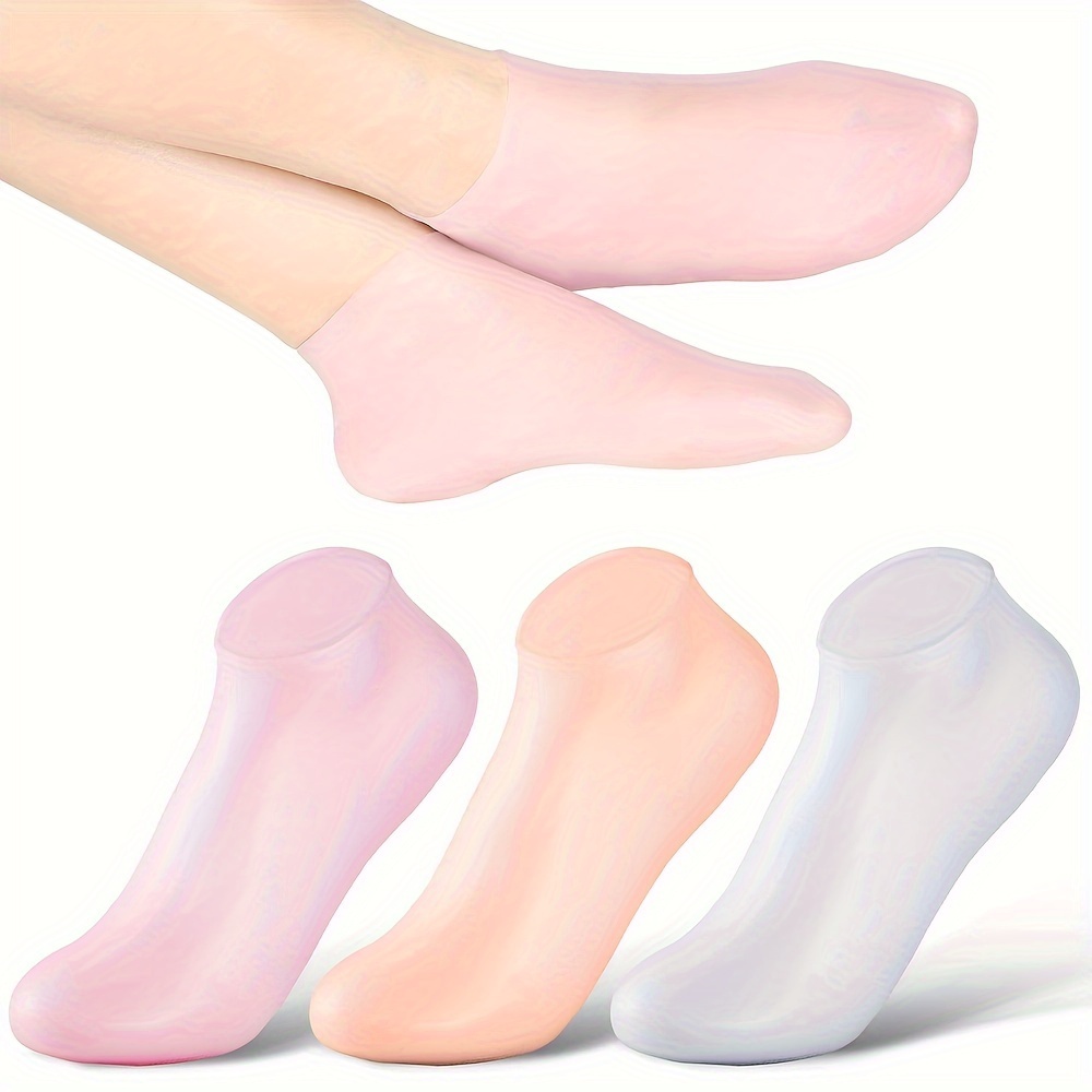 Silicone Moisturizing Socks Soften Dry Cracked Feet Rough - Temu