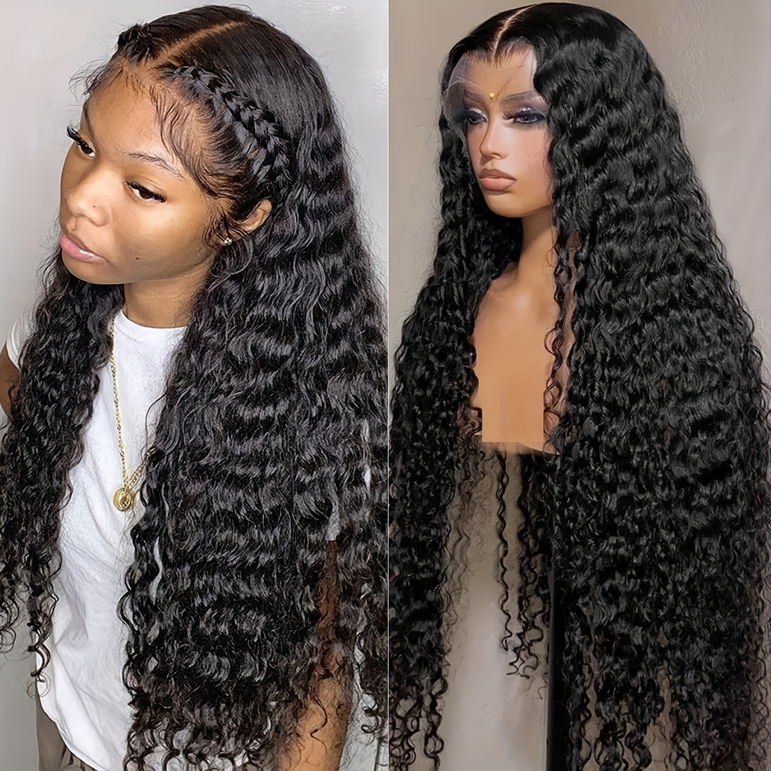 Curly Human Hair Wig 13*6 Lace Front Wig Pre Plucked With Baby