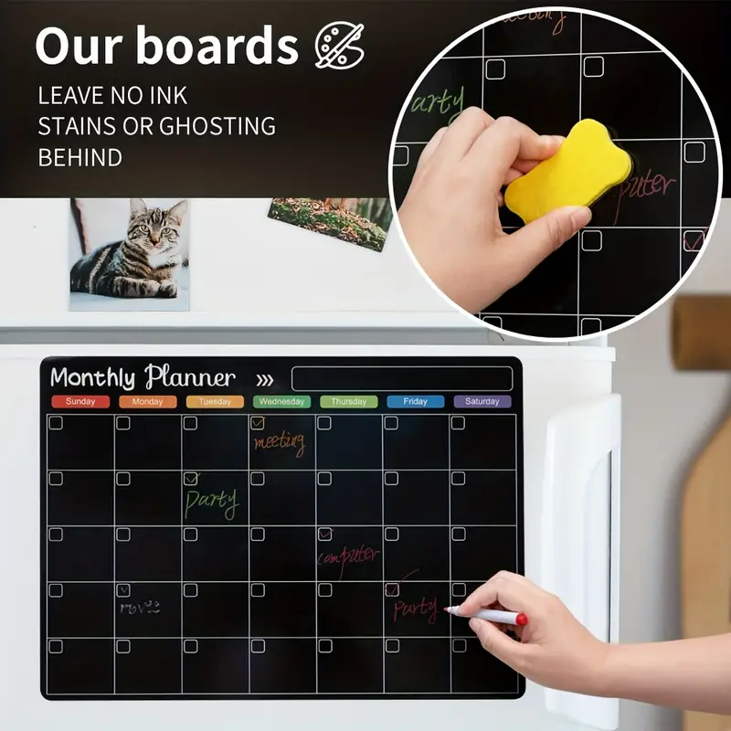 Magnetic Menu Board For Kitchen Bonus Calendar Board Weekly - Temu