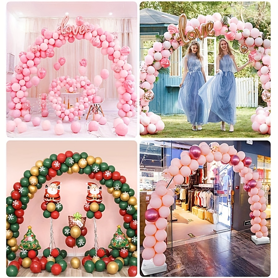 Balloon Arch Kit and Balloon Pump, Adjustable Balloon Arch 2 Balloon Stand  with 120PCS Balloons, Water Bases, 60 Balloon Clips, Knotter for Wedding