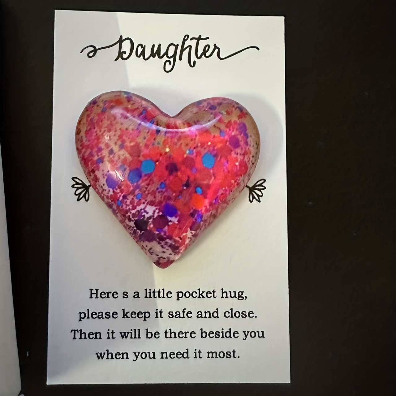 A Little Love Heart Pocket Hug Card Special Birthday Wedding - Temu