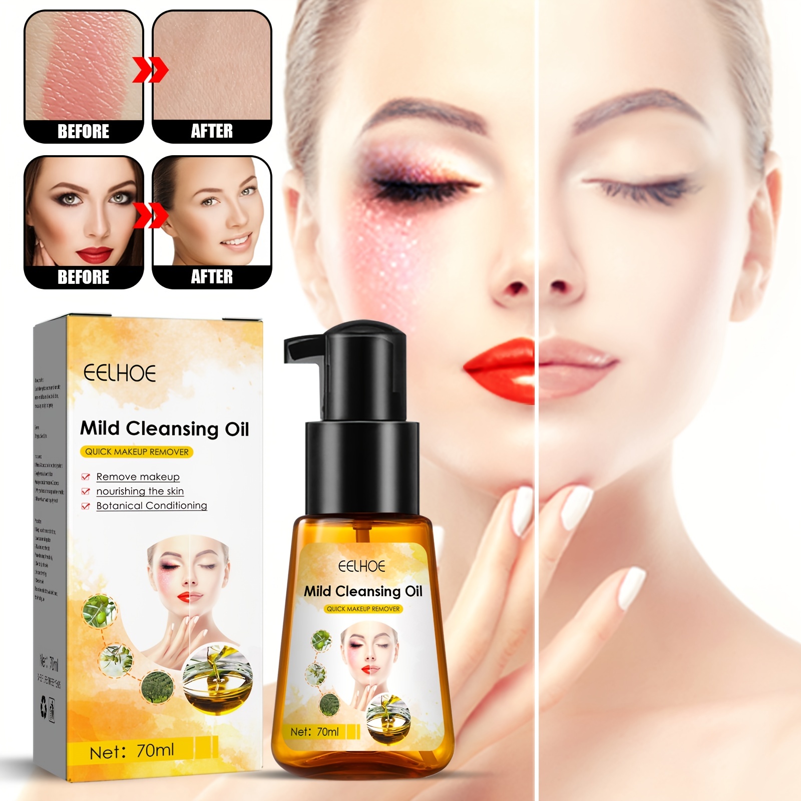 Aceite Limpiador Aceite Removedor Maquillaje Facial - Temu