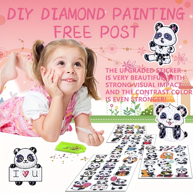 Artificial Diamond Painting Kit Kids Mosaic Sticker Art Kit - Temu