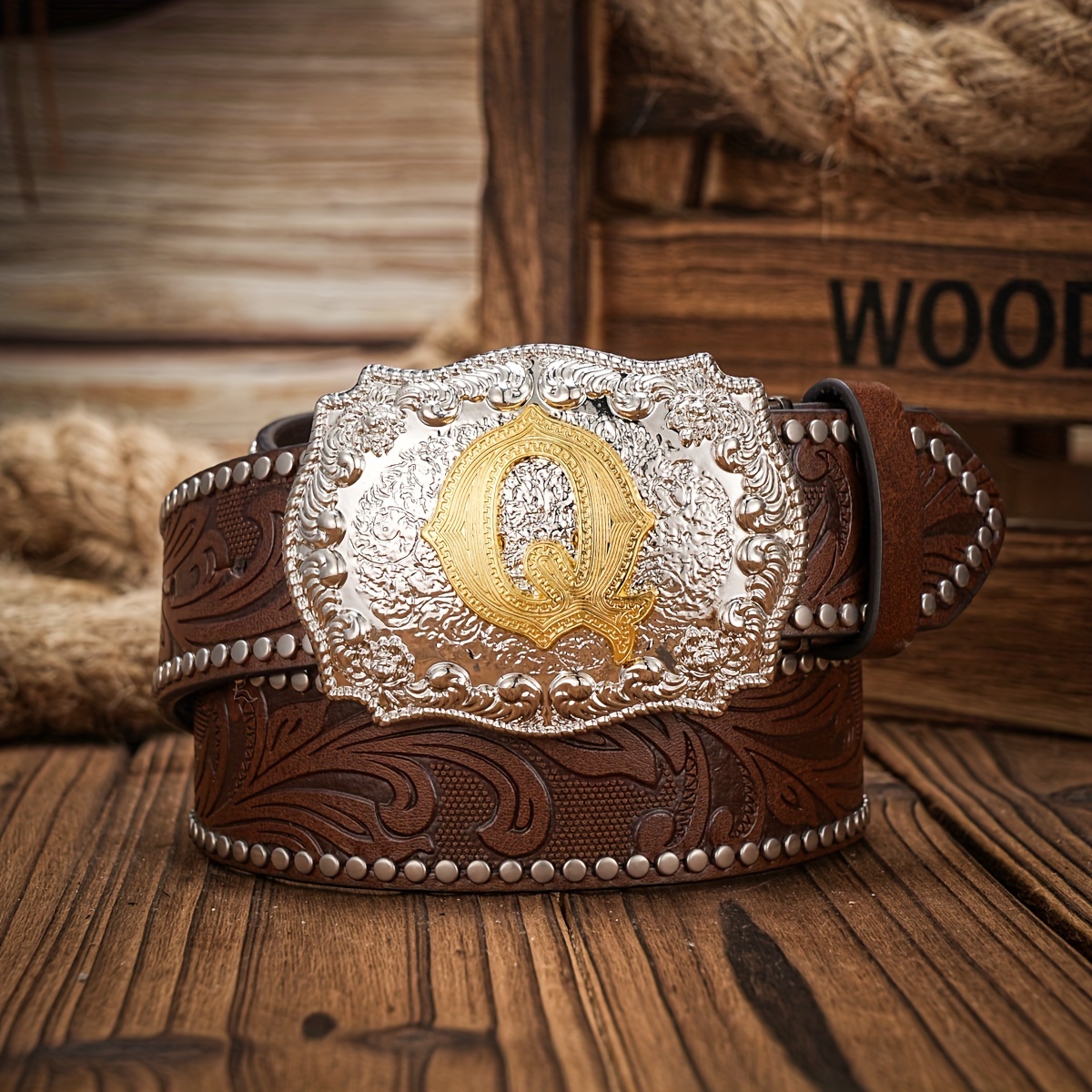 Mens leather clearance cowboy belts