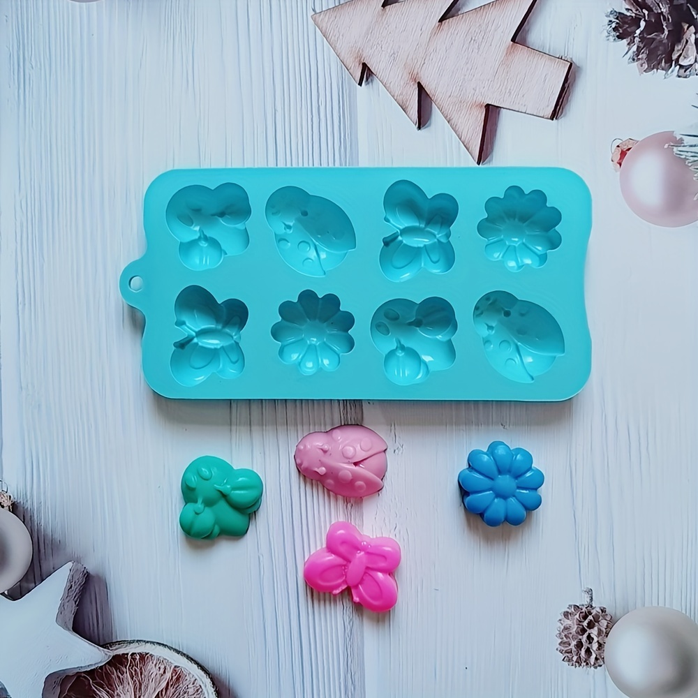 8 cavity Silicone Mold Butterfly Insect Shaped Fondant - Temu