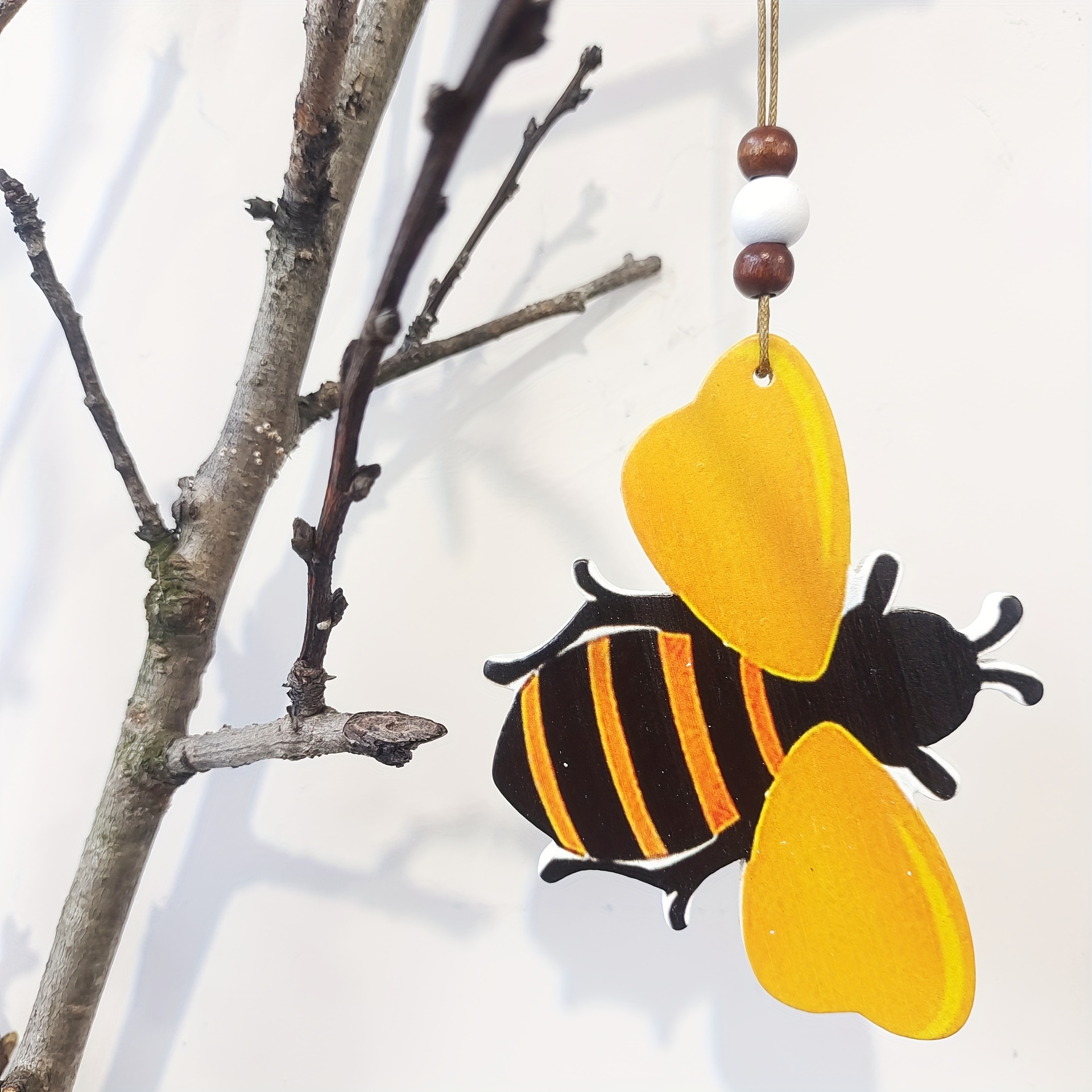 Summer Bee Themed Wooden Centerpieces - Honeycomb Decor Ornaments