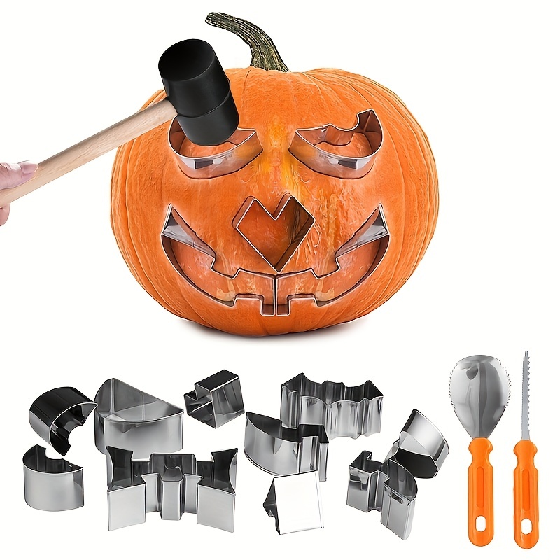 Diy Supplies Halloween Pumpkin Carving Tools 12 Pcs Set Stainless Steel Fruit  Carving Tools Set Halloween Decoration