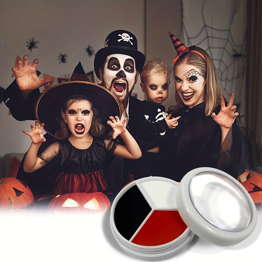 Halloween Cosplay Blanc Noir Visage Corps Peinture Effets Spéciaux