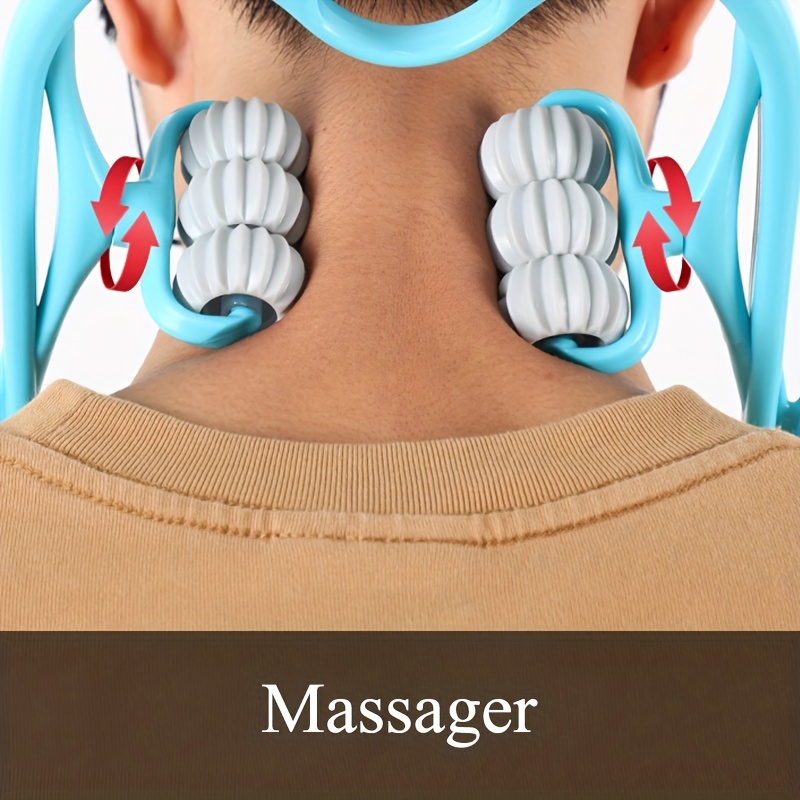 Neckbud Massage Roller, Blesnia Rolneck Neck Massager, Neck Bud Massage  Roller, Handheld Neck Roller Massager - Relieve Pain & Muscle, Neck  Massager