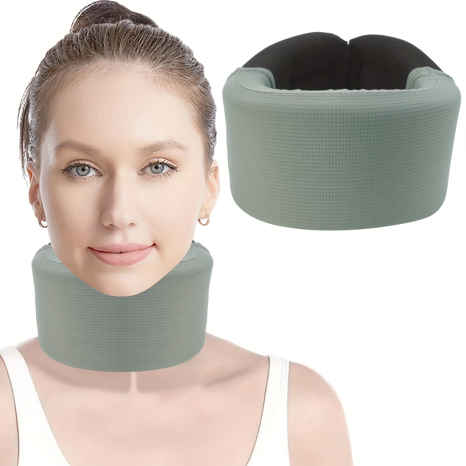 Neck Brace Universal Soft Sponge Cervical Collar, Neck Support To Relieve  Cervical Spine Pressure, Cervical Fixator Pain Relief Supporter