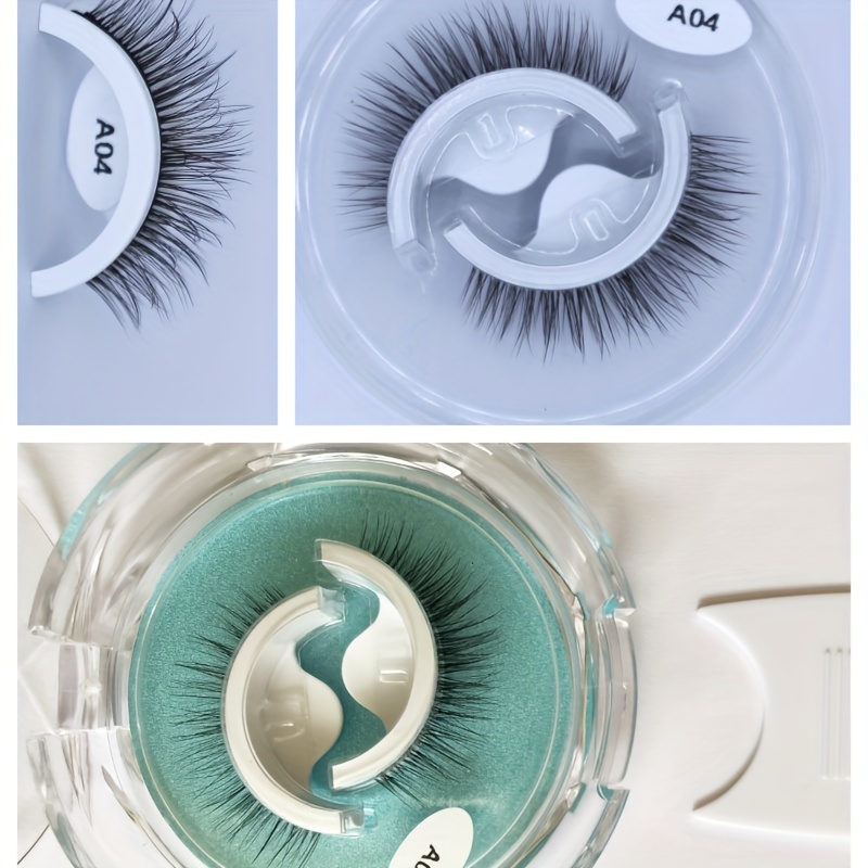 Self-Adhesive Reusable False Eyelashes Naturally Fluffy No Glue Needed