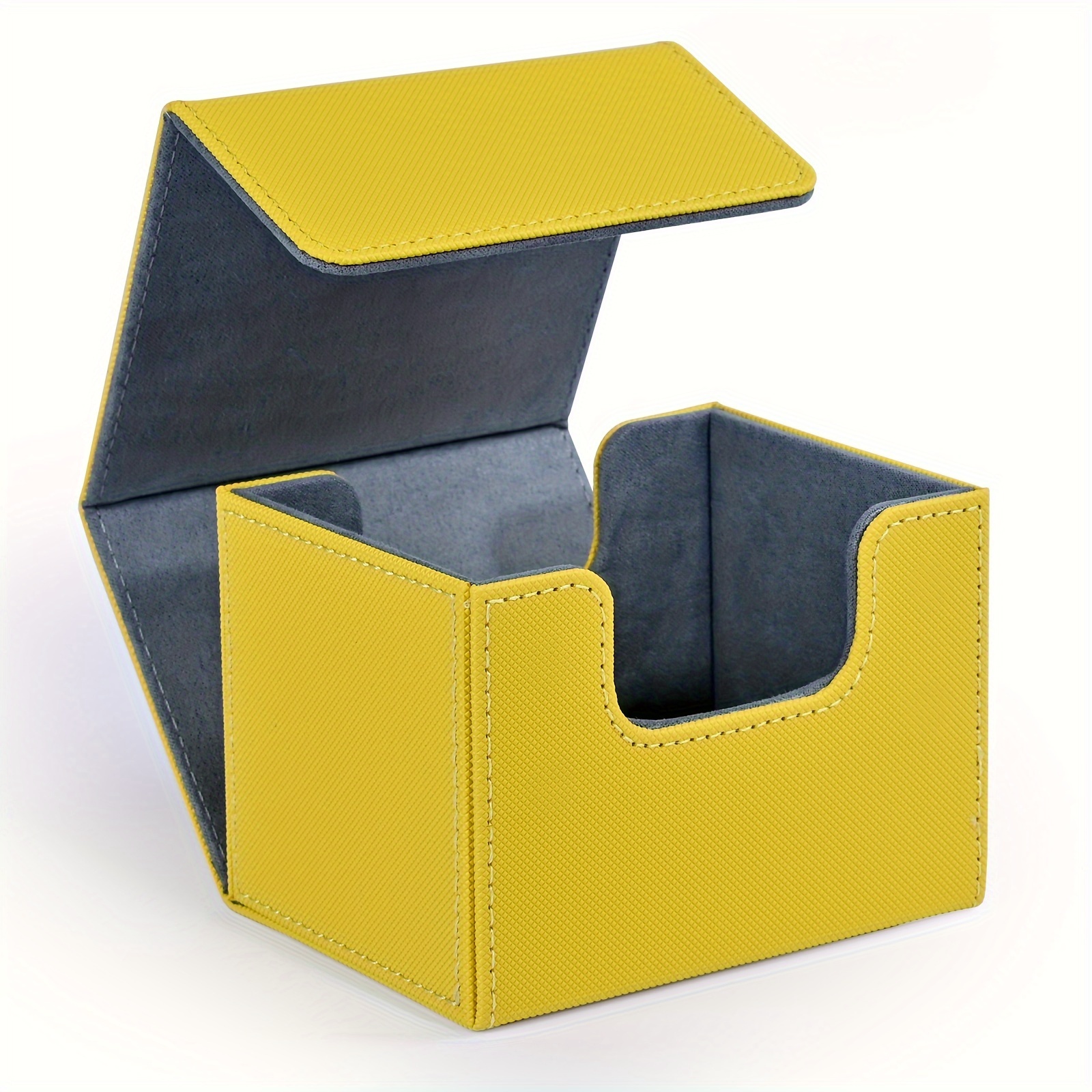 CAJA DE ALMACENAJE DE CARTAS GRANDE - AMARILLO