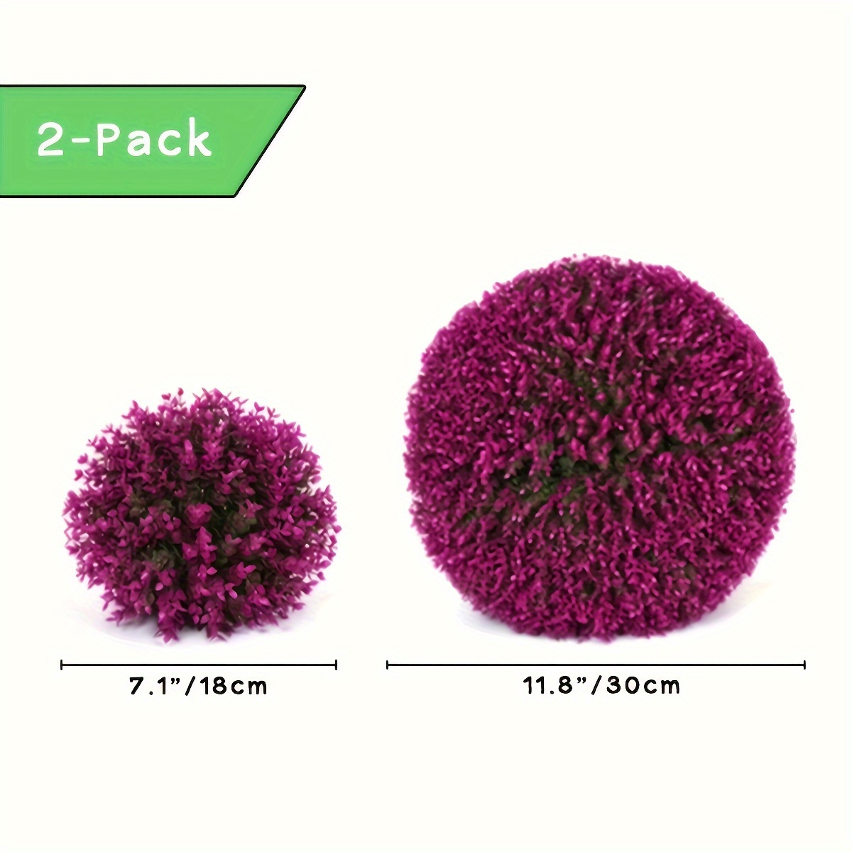 2packs artificial plant boxwood topiary balls uv protected faux plants decorative balls for outdoor patio garden balcony backyard and indoor home wedding decoration