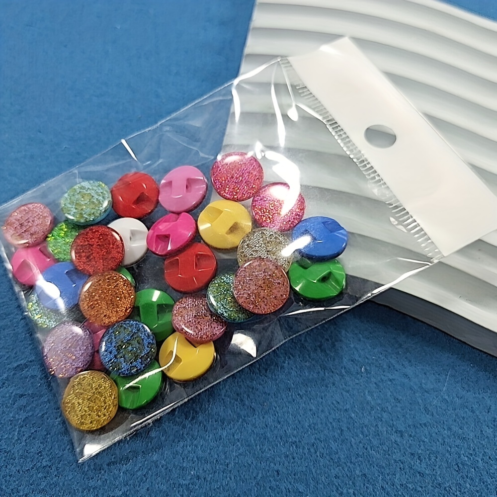 30 Pezzi Di Bottoni Rotondi In Resina Glitterata Da 13 Mm - Temu Italy