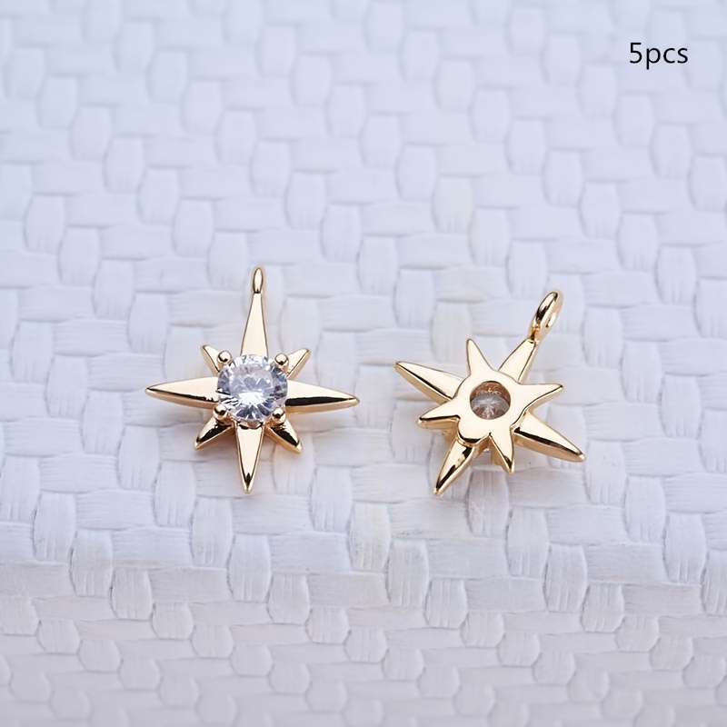 TEMU 5pcs Pendants For Diy Necklaces, Bracelets, And Earrings - Jewelry Accessories