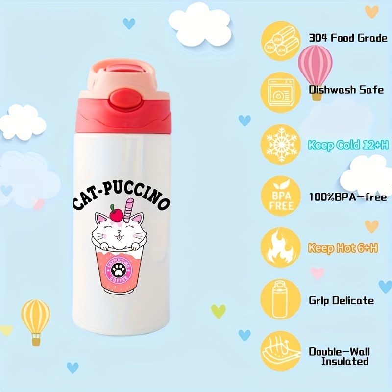 SALE: Sublimation Blank, Sippy Cup, 12 Oz Stainless Stee, Baby Water  Bottle, With Handle Double Wall ,vacuum Ins, IN STOCK, Ready to Ship 
