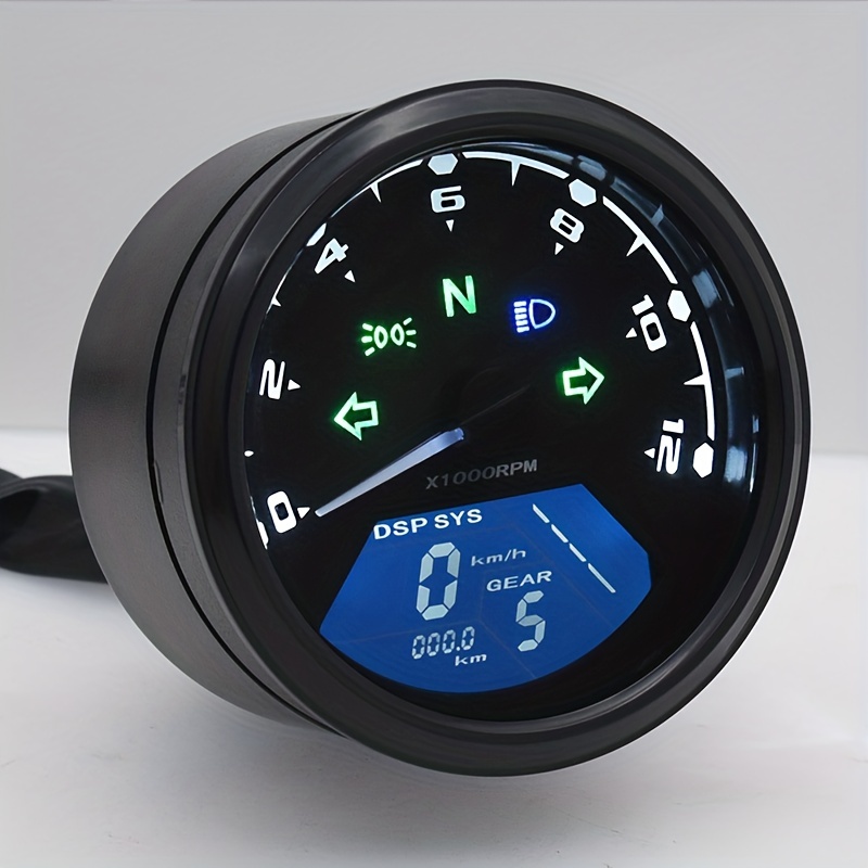 Compteur de Vitesse de Moto tachymètre LCD Digital - Équipement moto