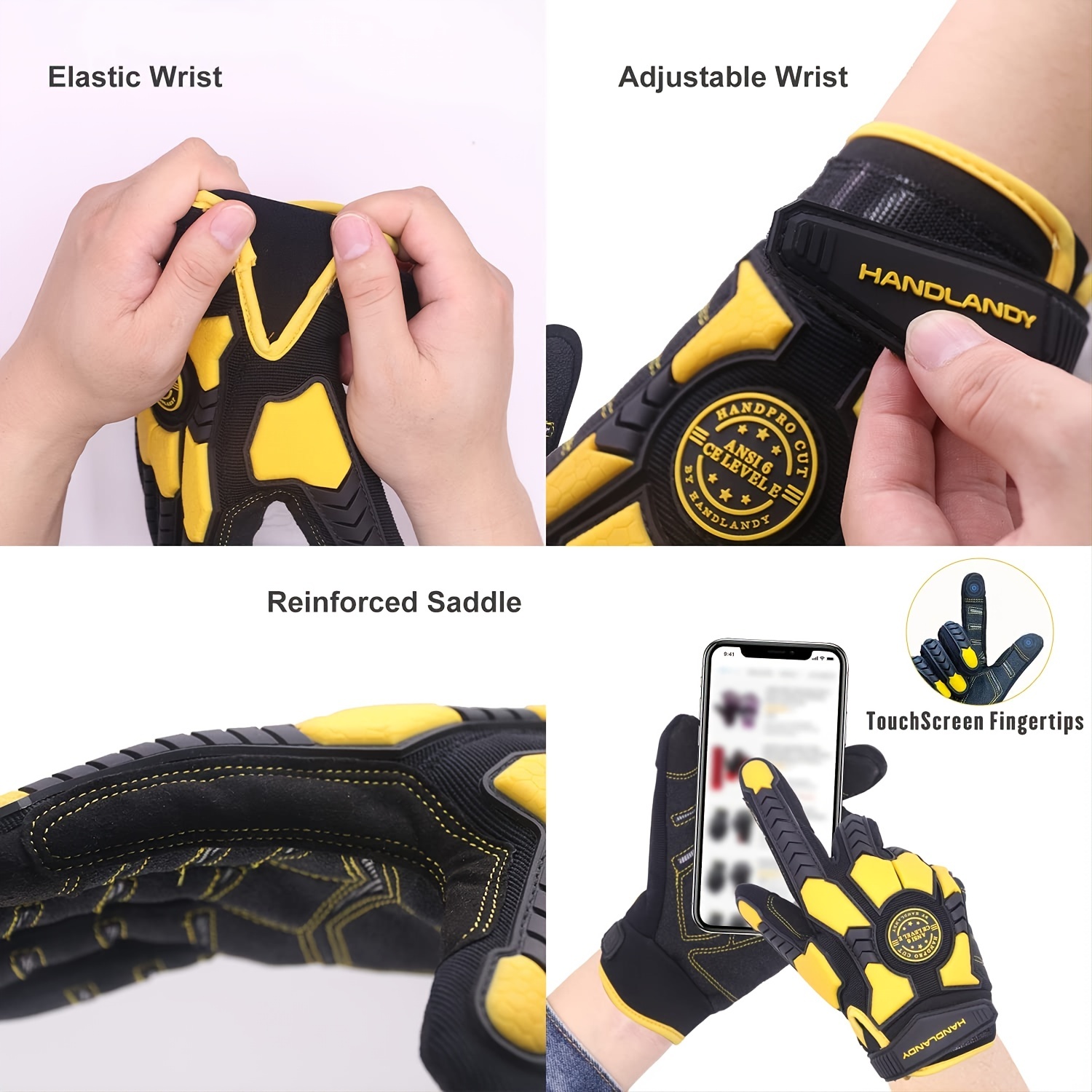 Work Gloves Men Women Utility Mechanic Working Gloves Touch - Temu