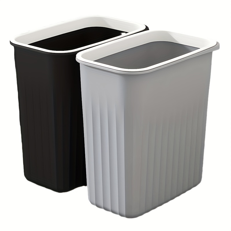 Large Capacity Lidless Trash Can for Home Office