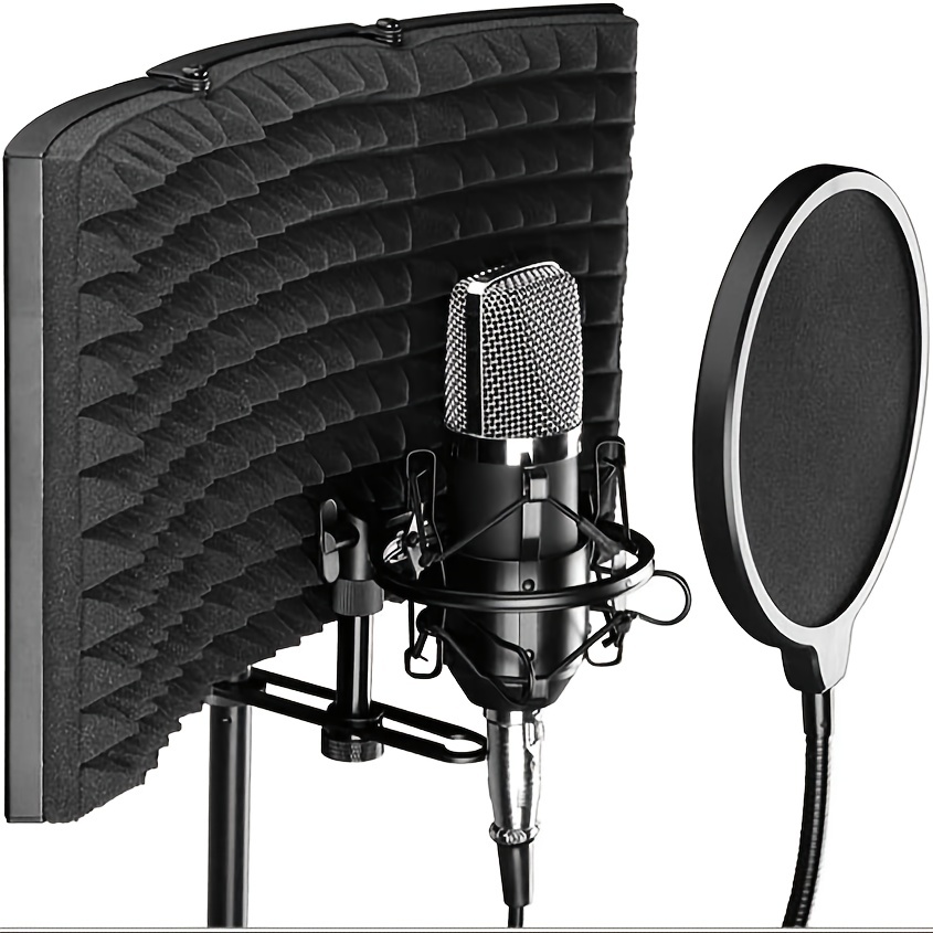 Bouclier d'Isolation de Microphone Insonorisant de Filtre Vocal