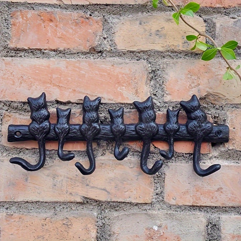 Cast Iron Wall Hook Coat Bag Hat Hanger Wall Hanger Retro - Temu