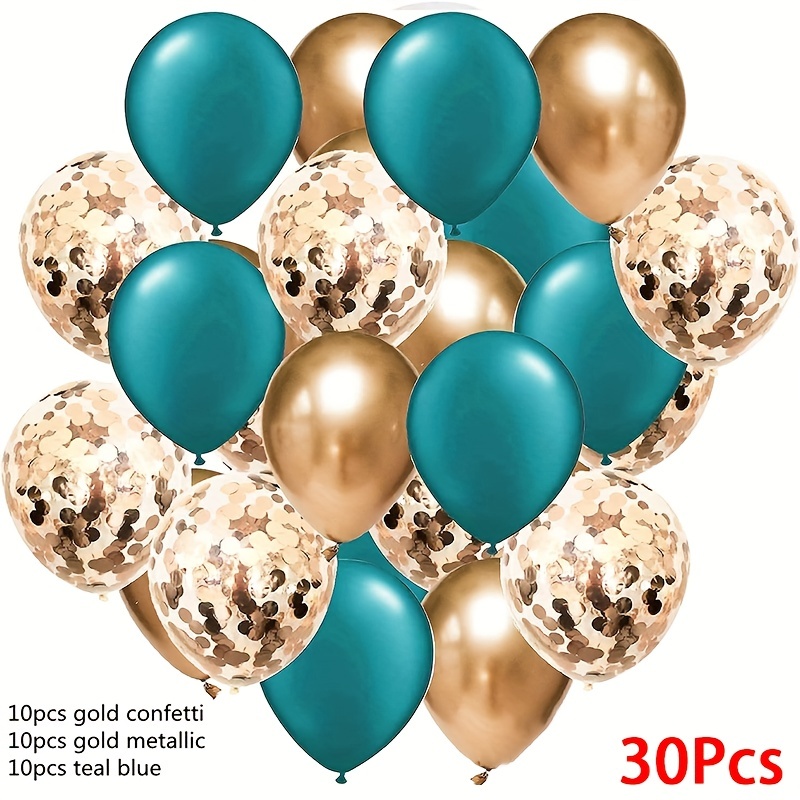 70pcs Globos Dorados Metálicos Globos Látex Dorados Gruesos - Temu Chile