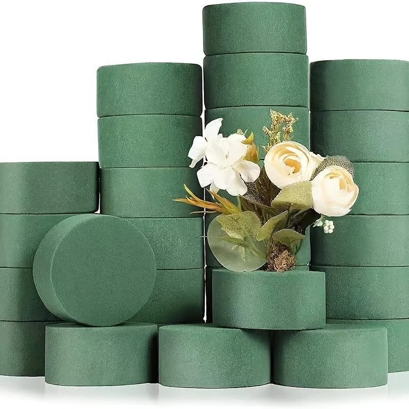 3 Green 9 in Long Rectangle Wet Foam Floral Bricks 