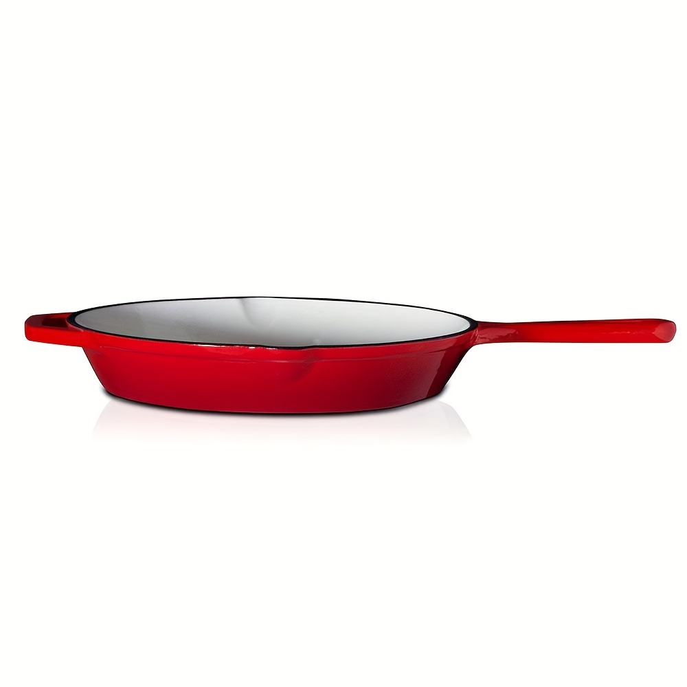  Tramontina Covered Skillet Enameled Cast Iron 10-Inch