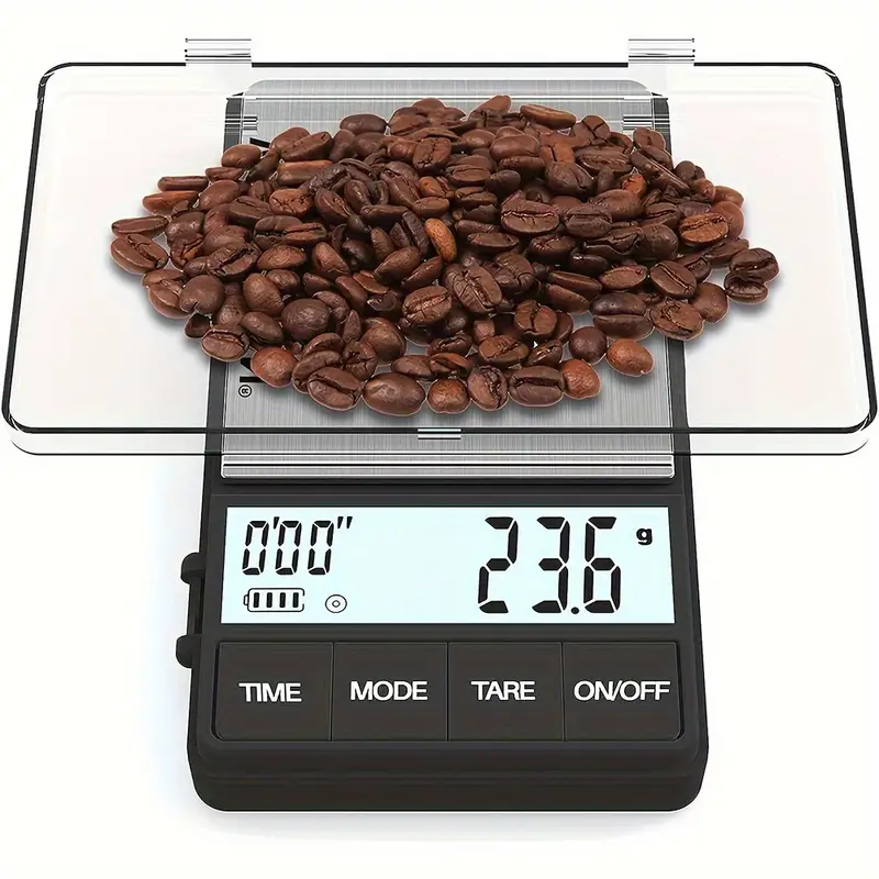 1pc, Espresso Scale With Timer ，2.2LB/0.1g Drip Coffee Scale, Small And  Handy Barista Scale, Brew Drip Tray Coffee Scale, Backlit LCD For Fast And  Acc