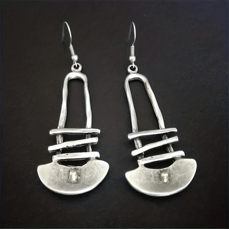 Men's Retro Bohemian Geometric Dangle Earrings