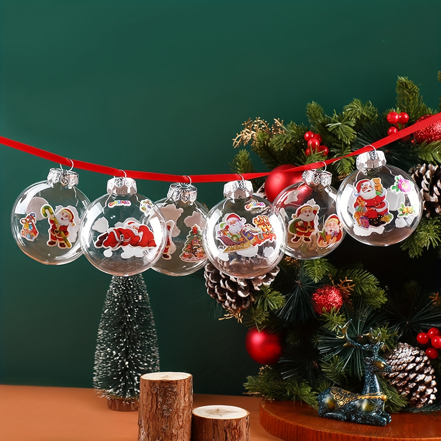 Clear Christmas Ornaments Fillable - Temu