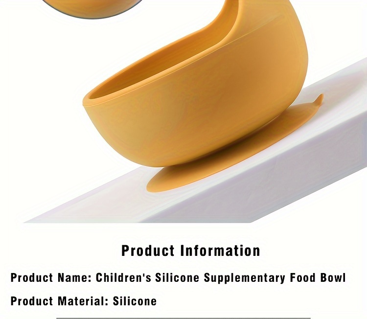 1pc childrens silicone suction cup bowl feeding tableware anti slip training for infants and young children learning to eat     food bowls details 6