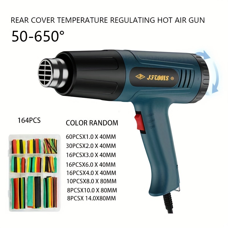 Hot Air Gun Adjustable Temp Heat Gun Heat shrink gun car film baking gun  220V