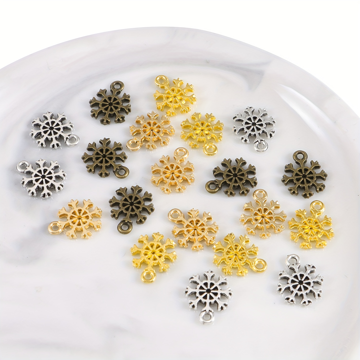 Mixed Style Resin Christmas Pendants Snowflake Christmas - Temu