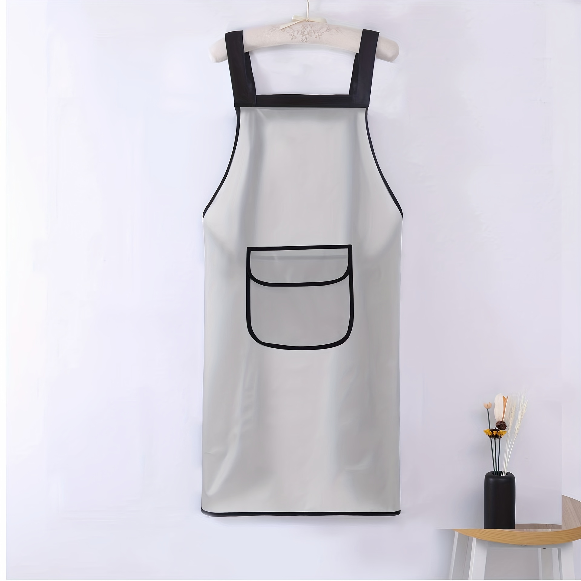 Clear Waterproof Disposable Aprons For Cooking, Serving, Painting Or  Dish-washing, Pe Transparent Thickened Sleeveless Kitchen Apron - Temu  United Arab Emirates