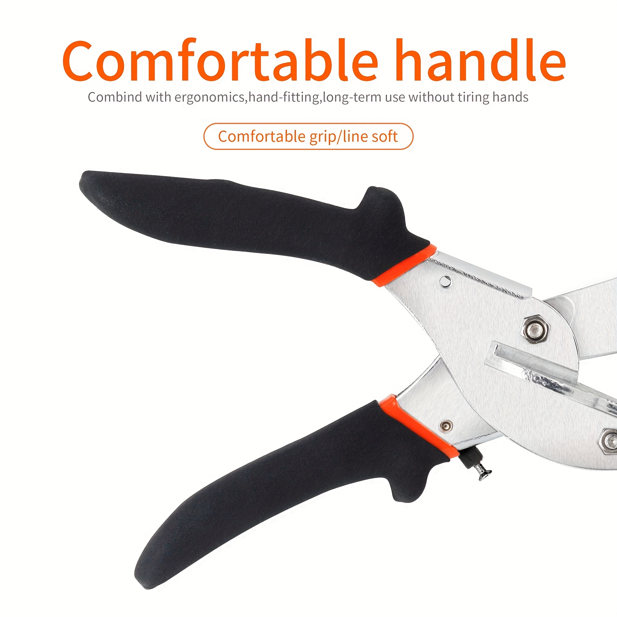 Number-one Multi Angle Miter Shear Cutter 8'' Multifunctional Trunking  Shears Hand Tools 45 Degree To 135 Degree Miter Shears Cutting Tool 